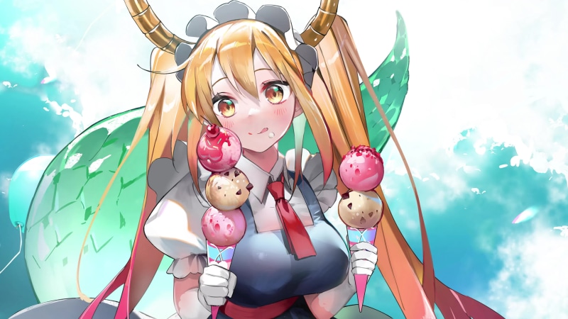Kobayashi san Chi no Maid Dragon Tohru Live Wallpaper