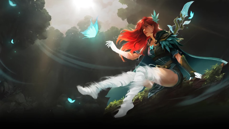 Dota 2 Compass of the Rising Gale WindRanger Arcana Live Wallpaper