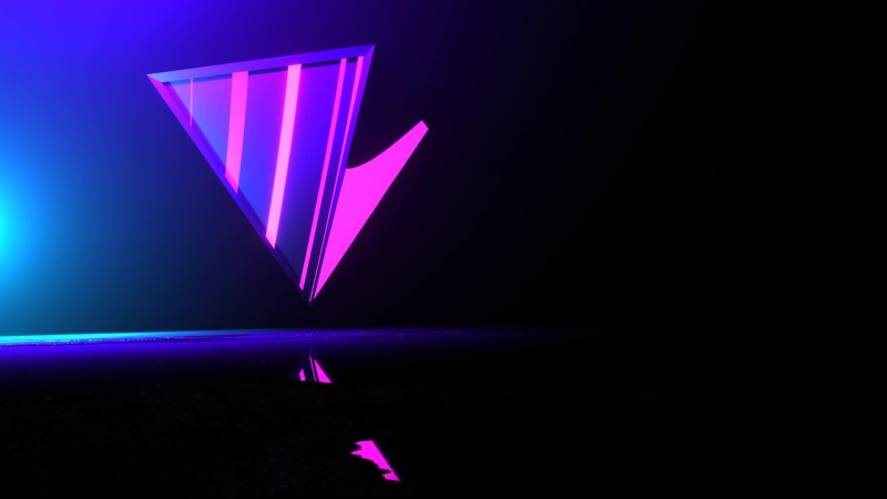 neon triangle Live Wallpaper
