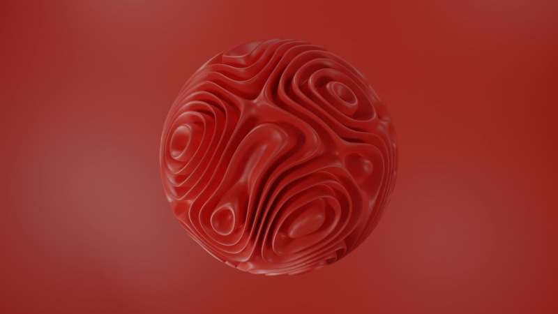Sphere Abstract Red Live Wallpaper