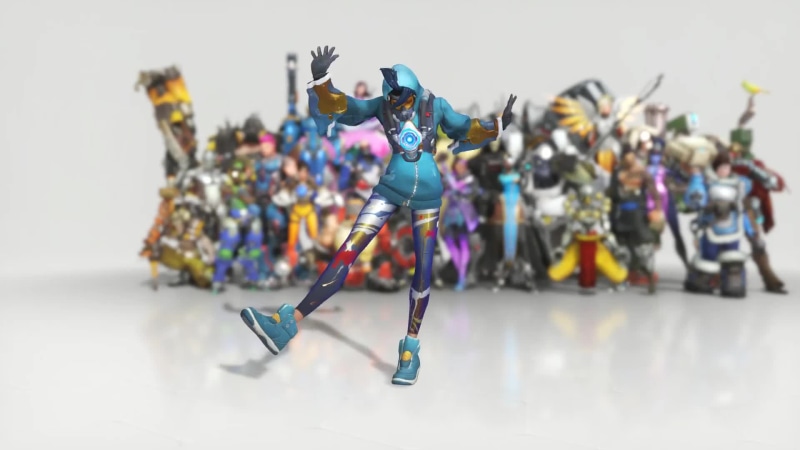 Overwatch Tracer Dancing Emote Live Wallpaper
