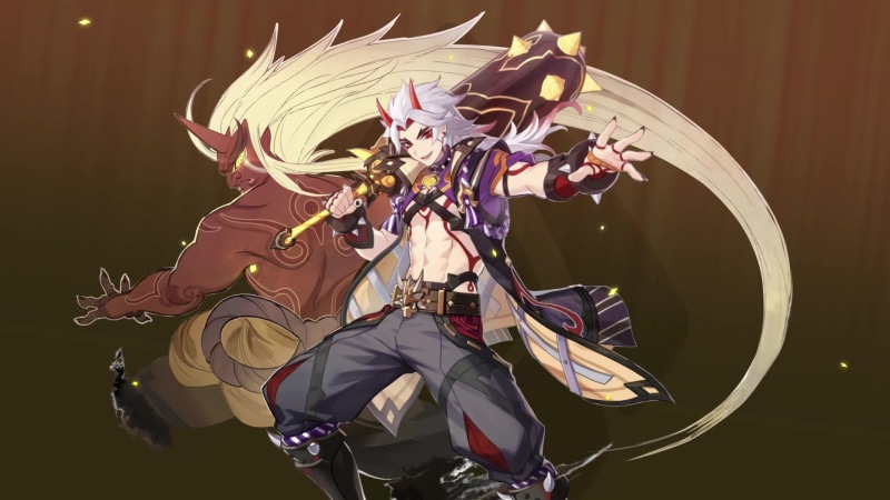 Genshin Impact Arataki Itto Live Wallpaper