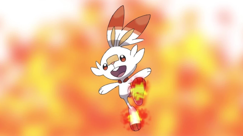 Scorbunny Generation 8 Fire Type Starter Pokemon Live Wallpaper