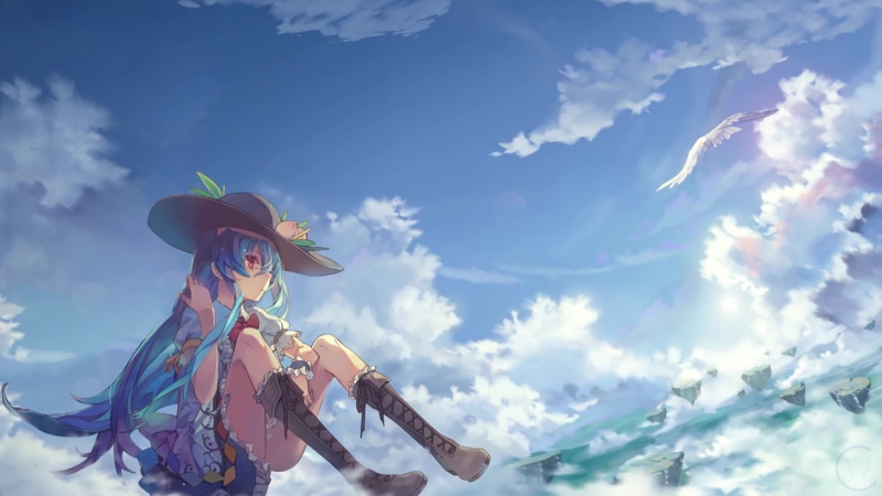 Tenshi Hinanawi Touhou Live Wallpaper