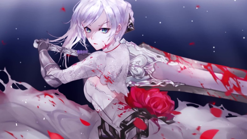 SINoALICE Snow White Blood Princess Live Wallpaper