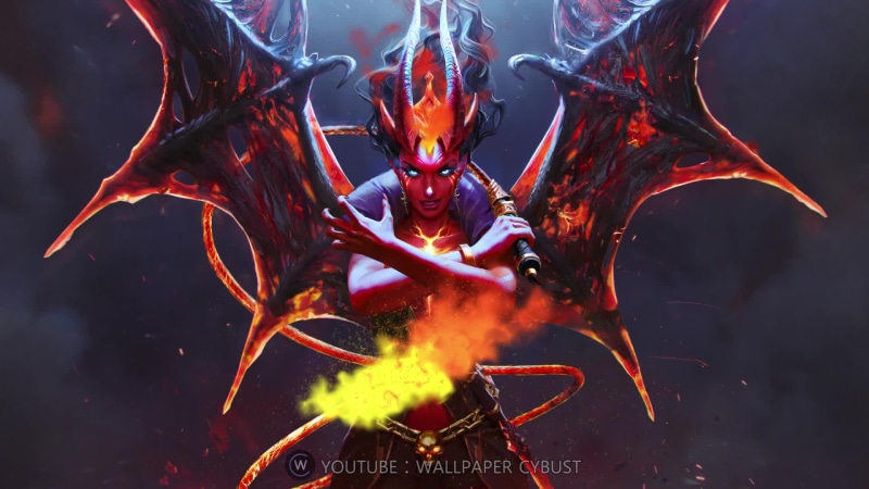 Queen of Pain Arcana TI 10 battle pass Live Wallpaper