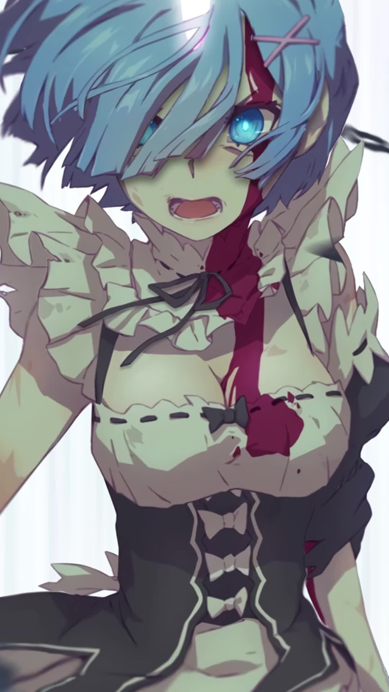 Re Zero Starting Life in Another World is a beautiful rem for mobile devices Live Wallpaper