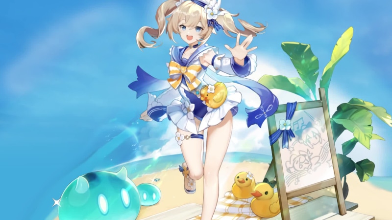 Genshin Impact Barbara Summer Suit Live Wallpaper