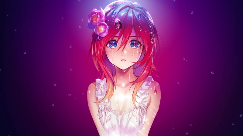 Beautiful roaring girl is going through Live Wallpaper