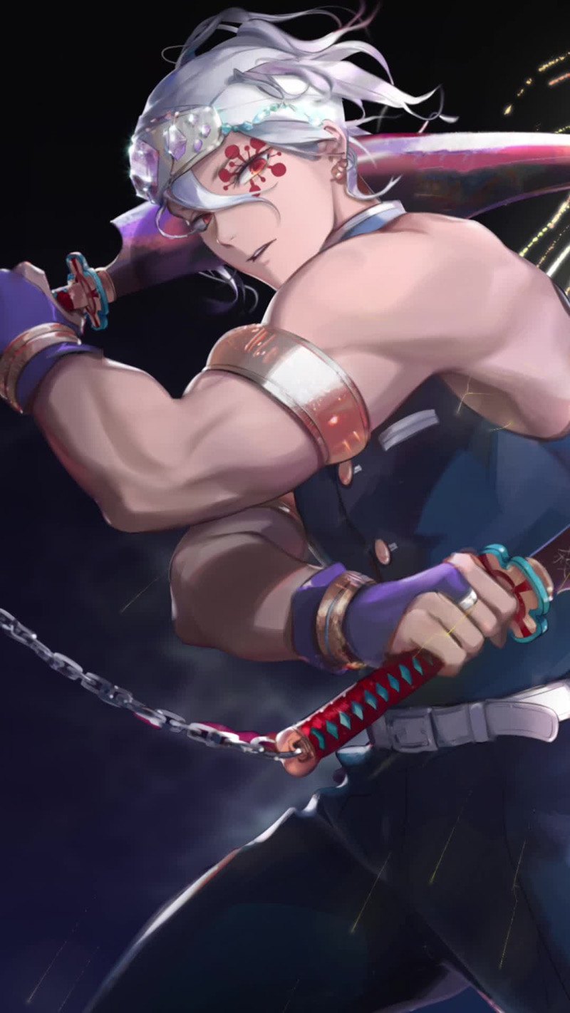 Tengen Uzui Kimetsu no Yaiba for Mobile Live Wallpaper