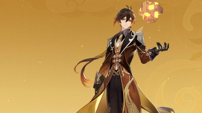 Genshin Impact Zhong li with renewed vigor Live Wallpaper