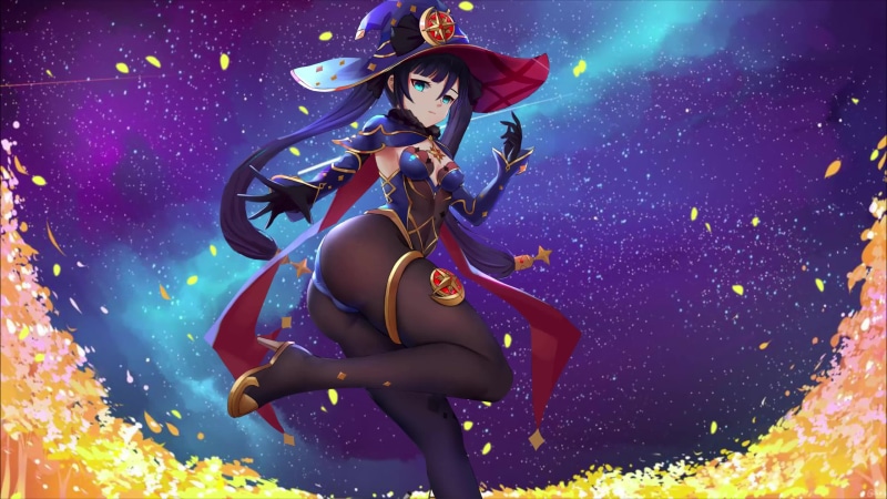 Genshin Impact Mona is our cool magician 4k Live Wallpaper