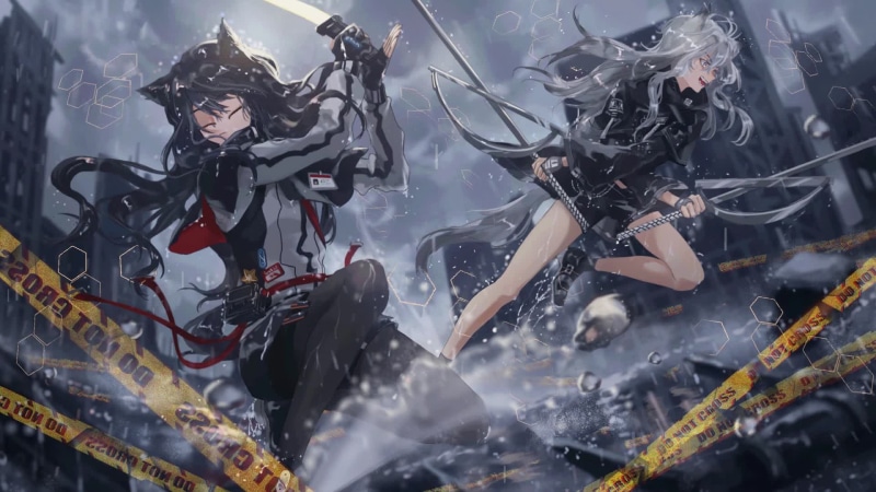 Texas and Lappland arknights Live Wallpaper