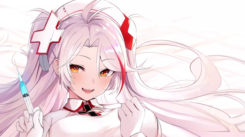 Prinz eugen azur lane nurse Live Wallpaper
