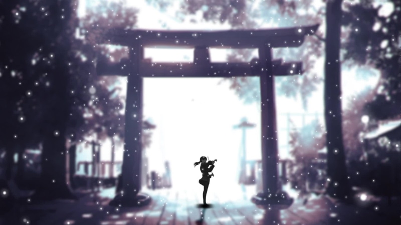 A girl plays on the Violin Live Wallpaper