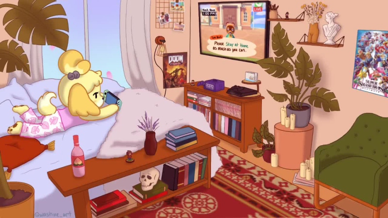 Stay Home New Horizon Live Wallpaper