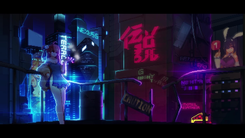 Momo in the cityscape Live Wallpaper
