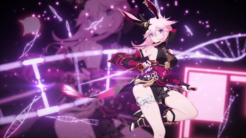 Yaesakura Kasumis Red Night is hidden 4K Live Wallpaper