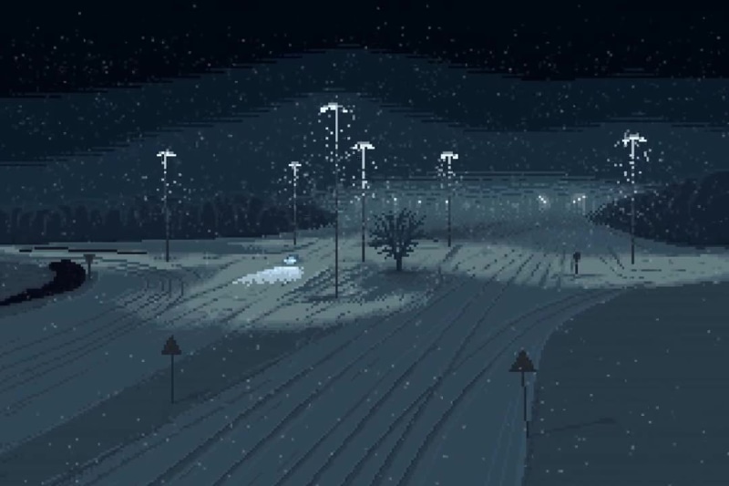Snowy highway Live Wallpaper