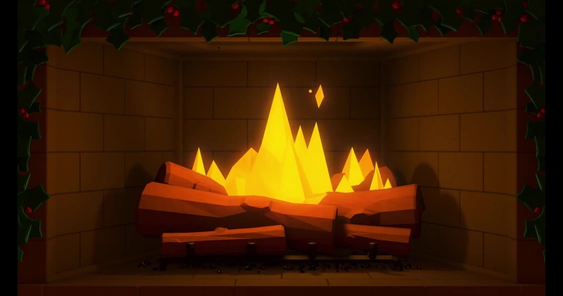 Fireplace from the Steam winter sale Live Wallpaper