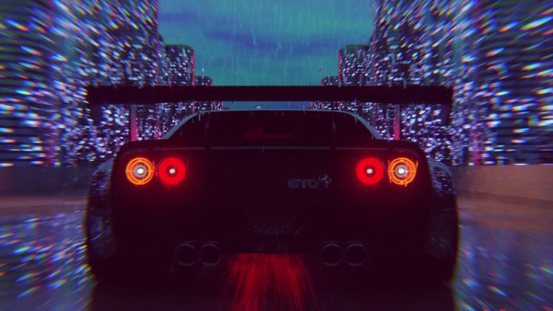 Car in the night city Live Wallpaper