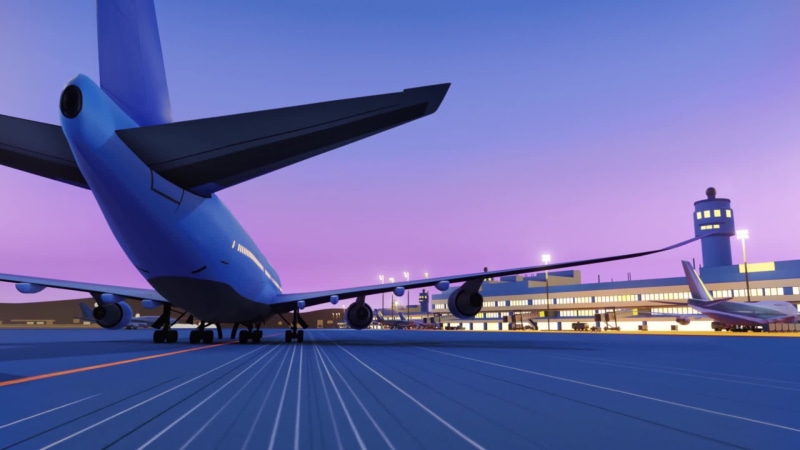 The plane goes to the hangar Live Wallpaper