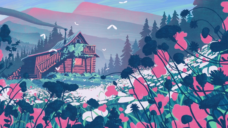House in the woods Live Wallpaper