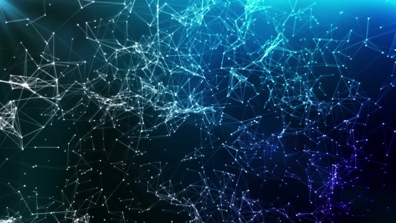 Floating Blue Plexus Live Wallpaper