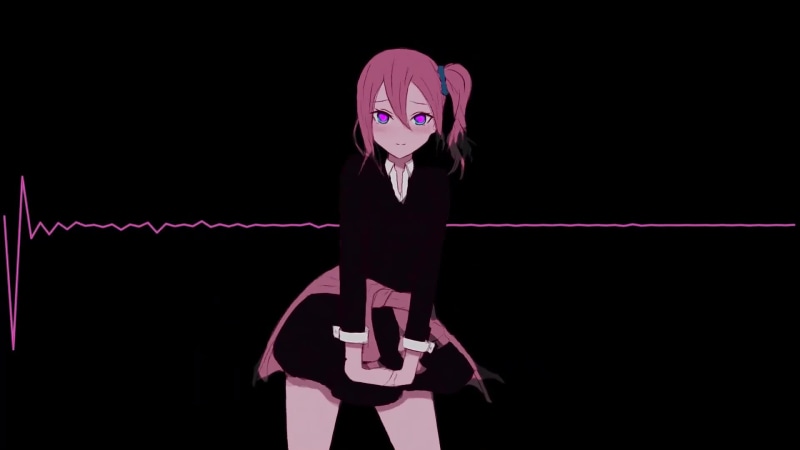 Ai Hayasaka dances to music from Helltaker Live Wallpaper