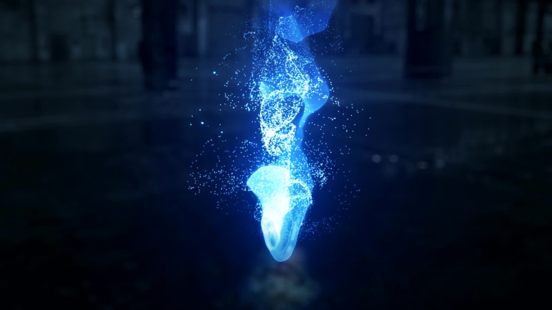 Blue Fire Particels Live Wallpaper