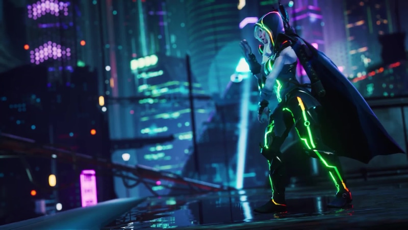 Ranger Dota 2 in CyberPunk Live Wallpaper