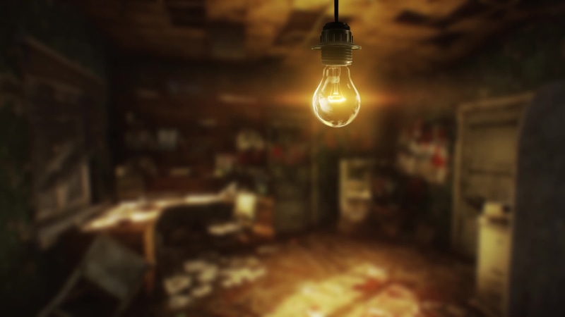 Light bulb in an abandoned room-Escape from Tarkov Live Wallpaper