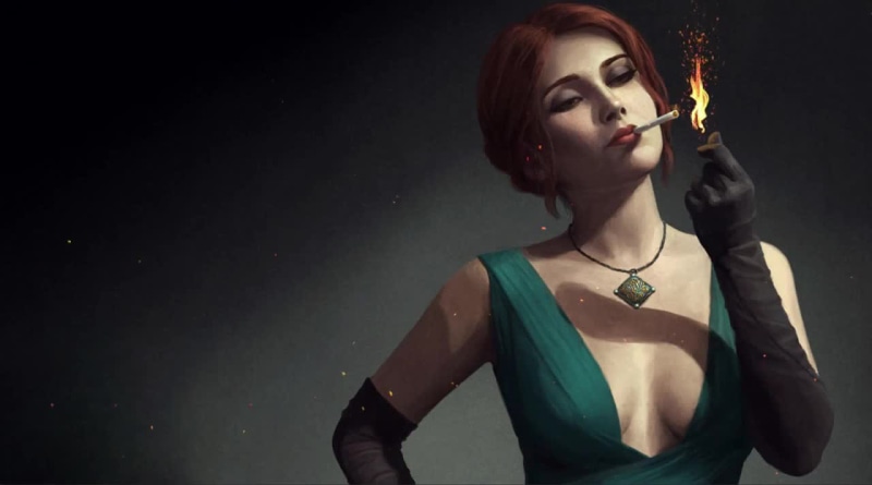 Triss in vintage style Live Wallpaper