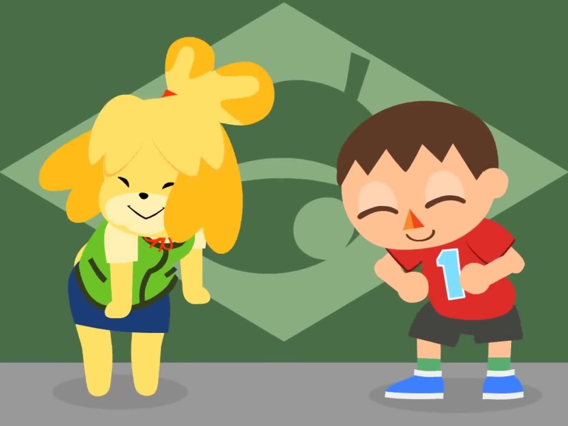 Dancing characters from the game Animal Crossing Live Wallpaper