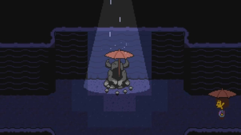 Undertale waterfall statue Live Wallpaper