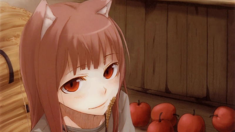 Holo from the anime Spice and Wolf Live Wallpaper