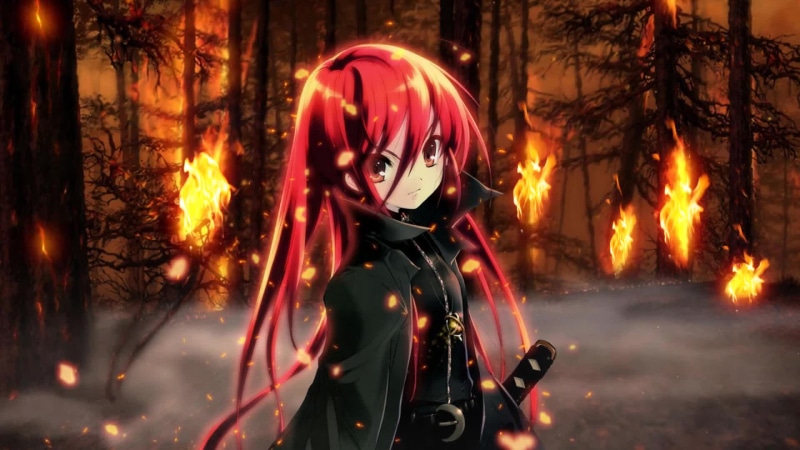 Shana among the burning trees (Shakugan no Shana) Live Wallpaper