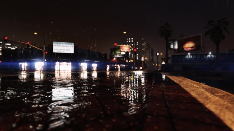 Grand Theft Auto 5 (GTA V) Rain Live Wallpaper