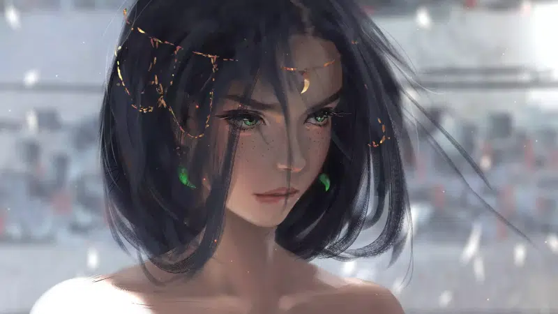 princess, anime girls, anime, nice girl, arts, wlop, queen, beautiful girl Live Wallpaper