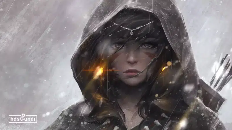 d.va, winter, arts, overwatch, snow, anime, princess, diva, anime girls Live Wallpaper