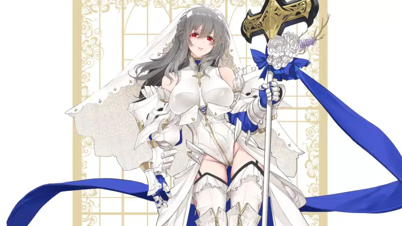 saint louis, anime, sword, the azure way, azur lane, arts, big breasts, spear, games, beautiful girl, anime girls Live Wallpaper
