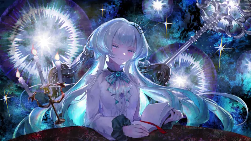 depersonalization, nice girl, notepad, anime, beautiful girl, book, anime girls, diary, arts, smile, games Live Wallpaper