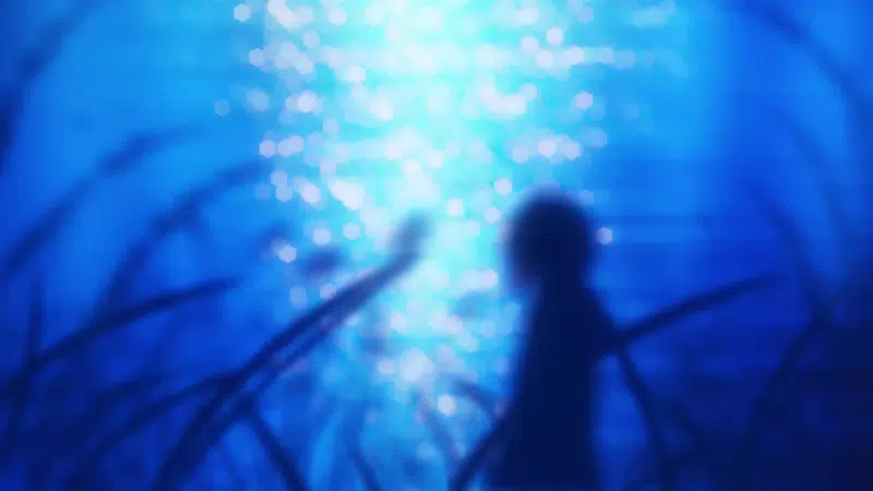 anime, landscapes - nature, evening, a shadow, anime girls, night, arts, river Live Wallpaper