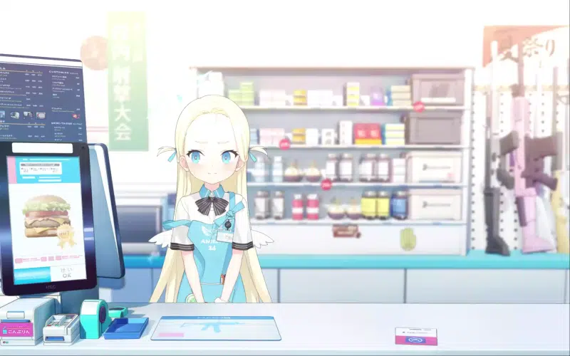 angel, anime girls, shop, kivotos, sora, loli, anime, halo, wings, arts, games, blue archive, angel 24 Live Wallpaper