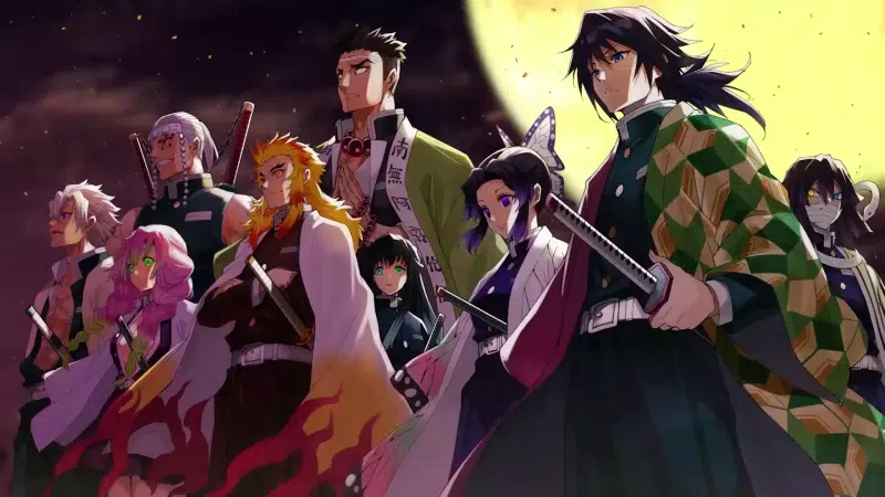 arts, katana, tengen uzui, kyojuro rengoku, pillars, gemei himejima, night, demon slayer, shinobu kochou, muichiro tokito, giu tomioka, mitsuri kanroji, Live Wallpaper