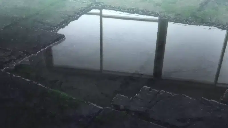 puddle, reflection, water, anime Live Wallpaper