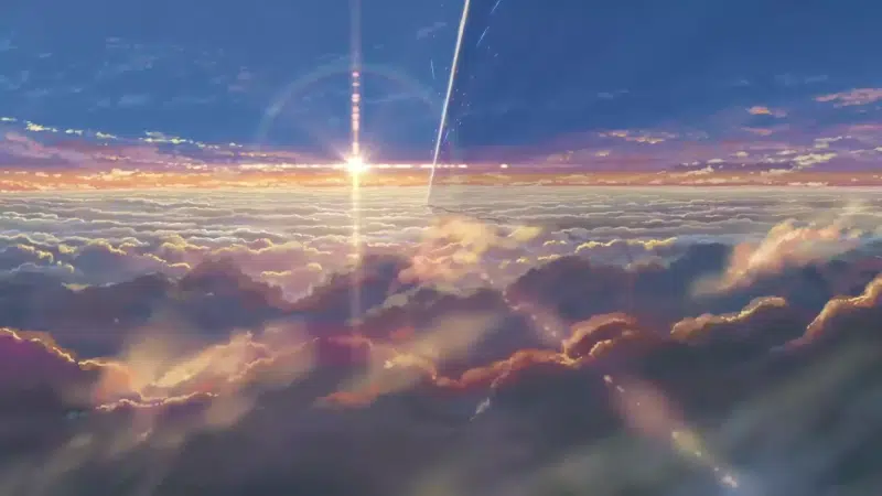 mitsuha miyamizu, edith, anime, taki tachibana, ending, a moment from the anime, opening, amv, your name Live Wallpaper