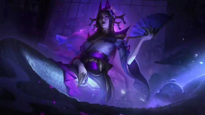 snake, fan, league of legends, lol, anime girls, games, cassiopeia, arts, spirit blossom, anime Live Wallpaper