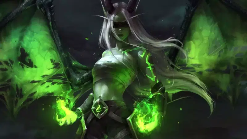 magic, arts, demon, games, warcraft, horns, aeladori, anime, anime girls, wings Live Wallpaper