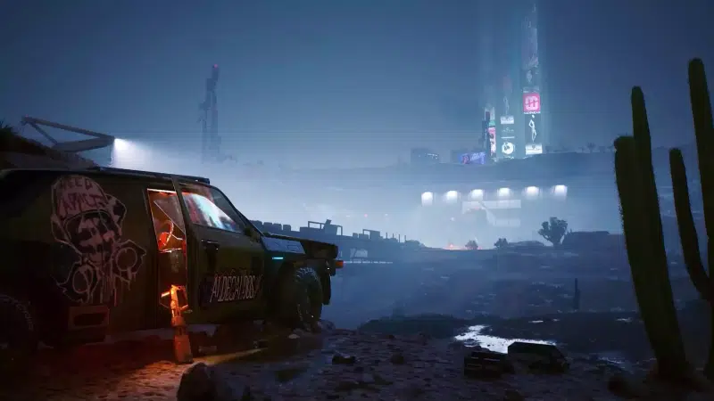 graffiti, auto - moto, cyberpunk, neon, games, night Live Wallpaper